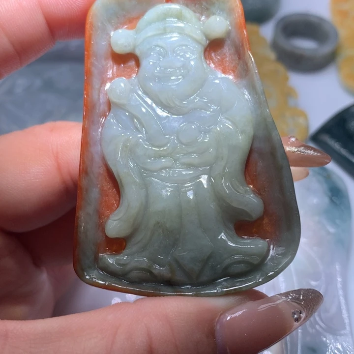 翡翠未镶嵌颈饰保真天然A货翡翠
