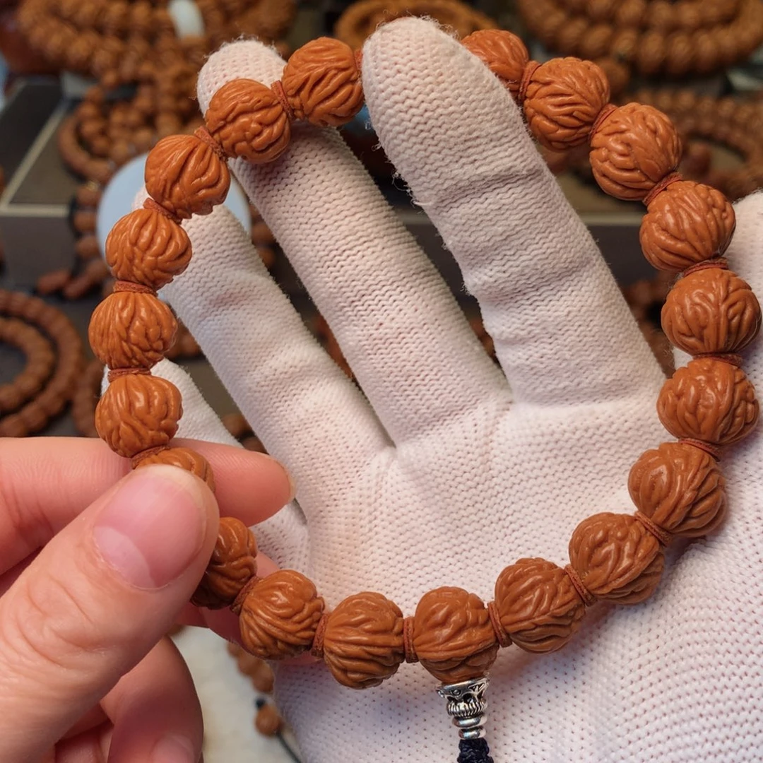 桃核手串秦岭龙纹