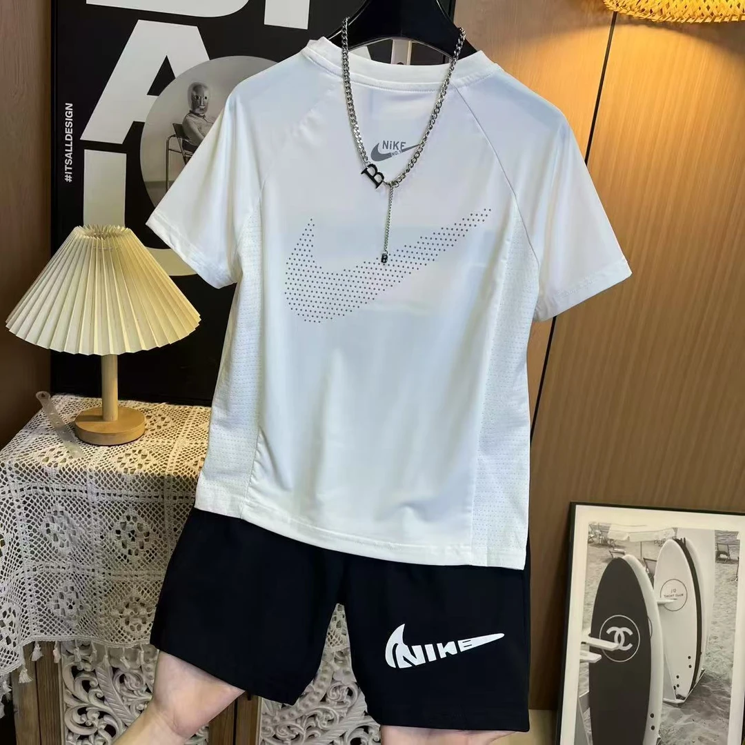 哇塞好帅呀~男童夏季新款帅气薄款舒适短袖休闲短裤套装合集9858