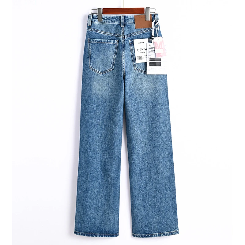 可溯源！进口Bossa土耳其面料牛仔裤秋季一条穿不腻窄版直筒阔腿裤