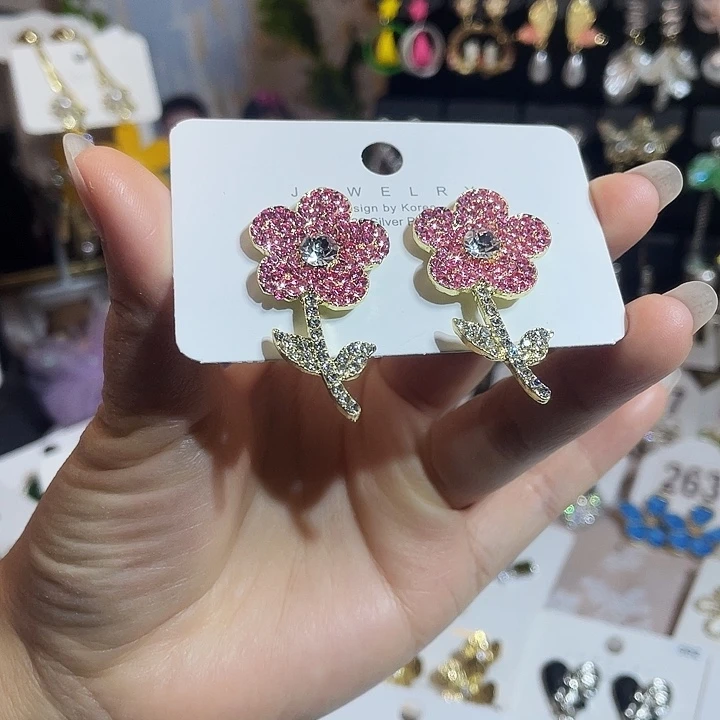锆石钛钢合金耳饰耳环
