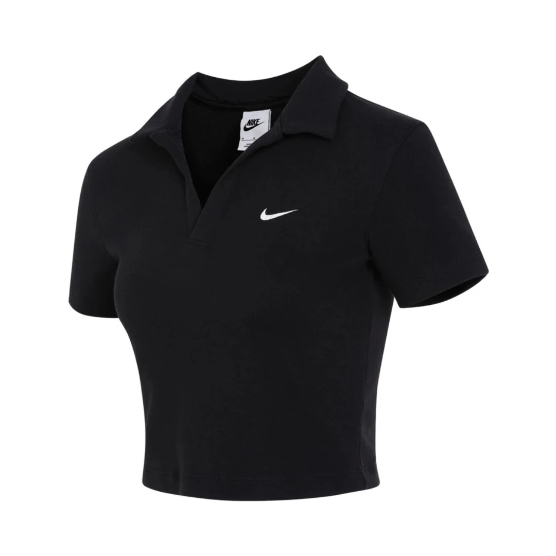 NIKE/耐克女子polo运动休闲弹力透气翻领上衣DV7885-010