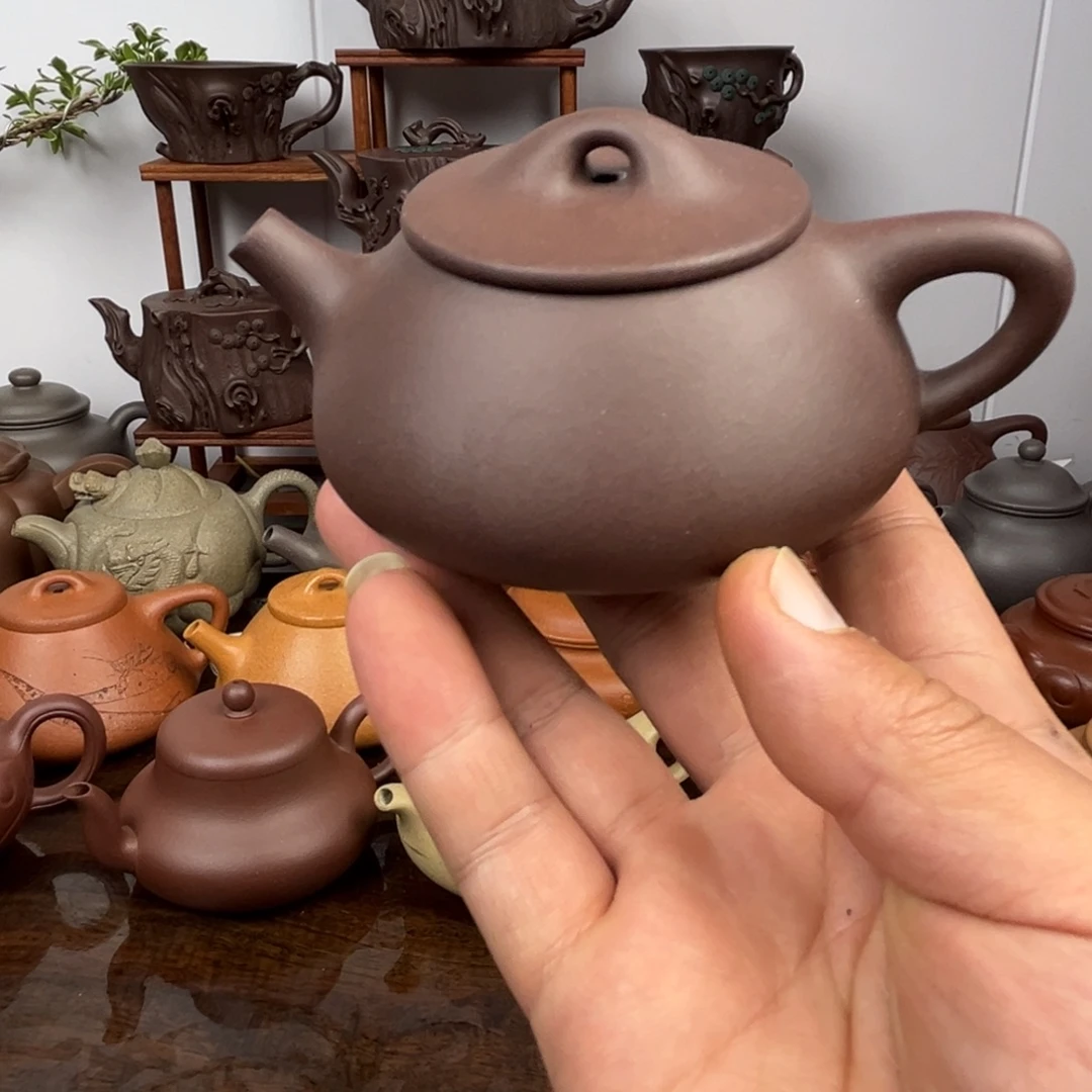 醉***死紫砂茶壶老紫泥 满瓢