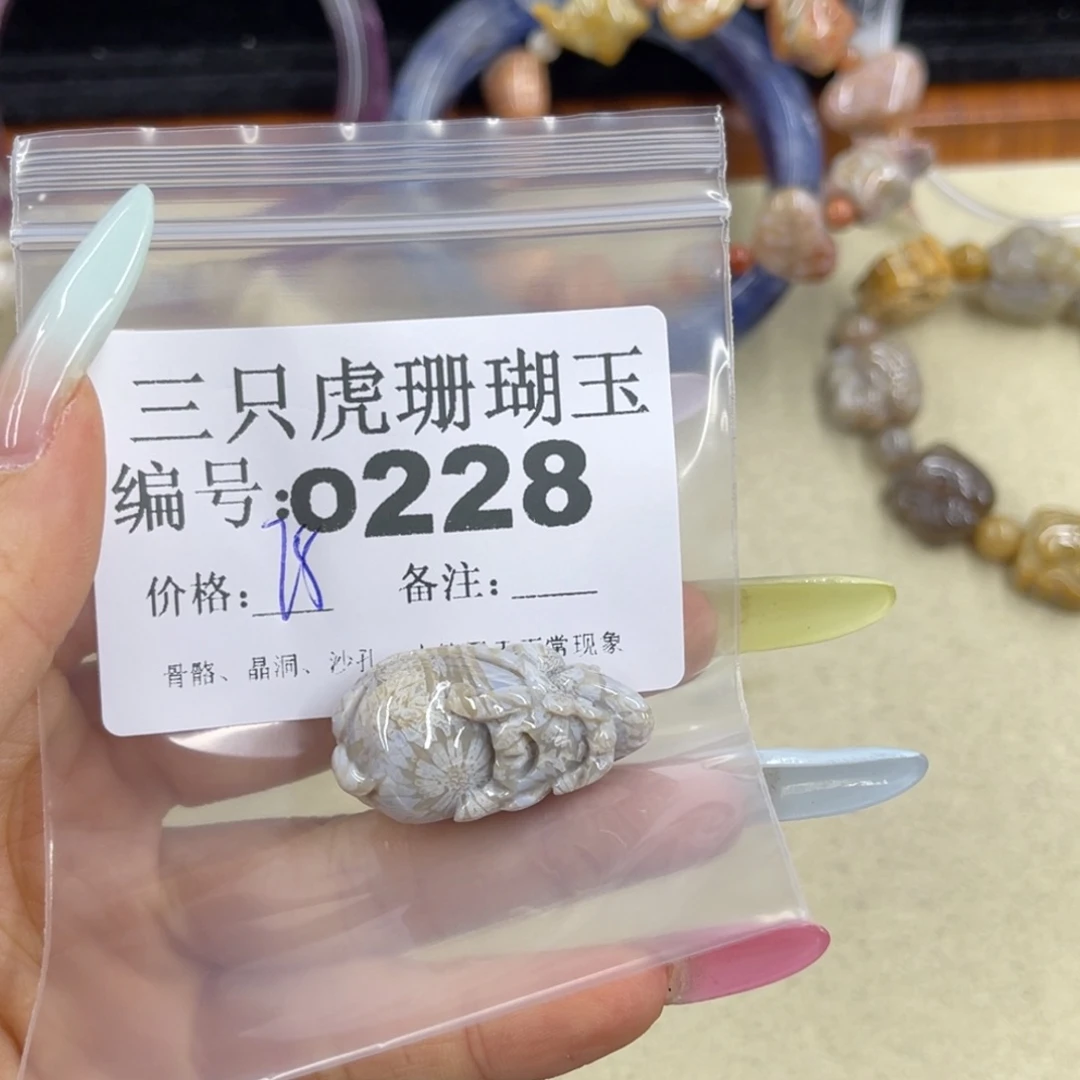 莫***卡硅化珊瑚（珊瑚玉）h未镶嵌