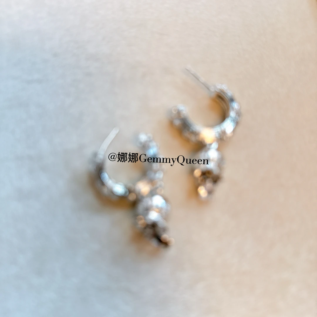 铜合金合成锆石耳饰 娜娜GemmyQueen耳环GQ08626