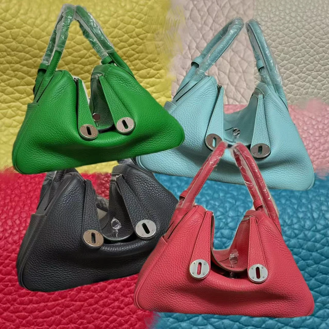 【大黑熊】皮料升级！LD19-26cm蜡线-里外全皮-全钢五金-半手工女包