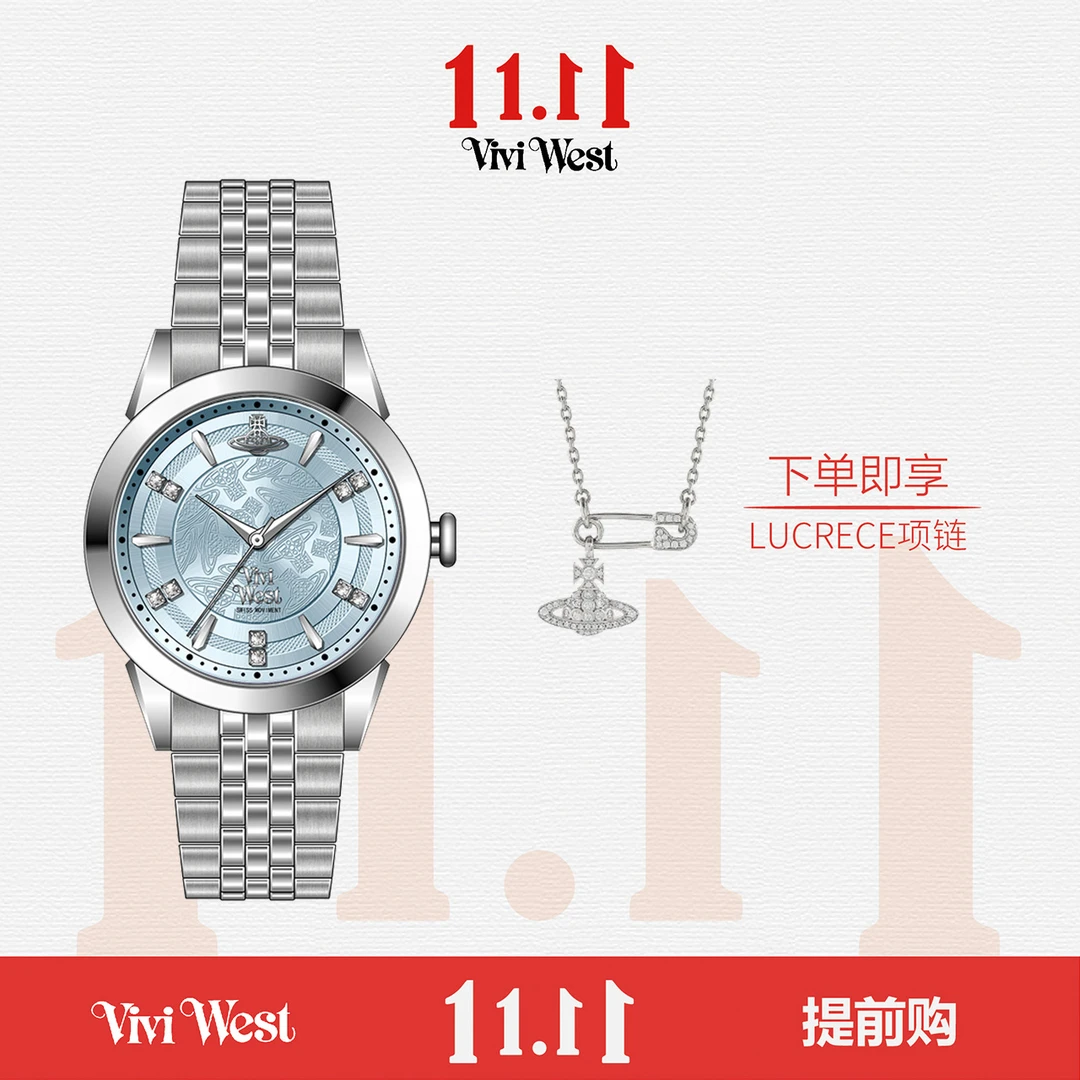 土星纹-蓝---气质轻奢女士小众经典精致腕表--TH2610-Y-1