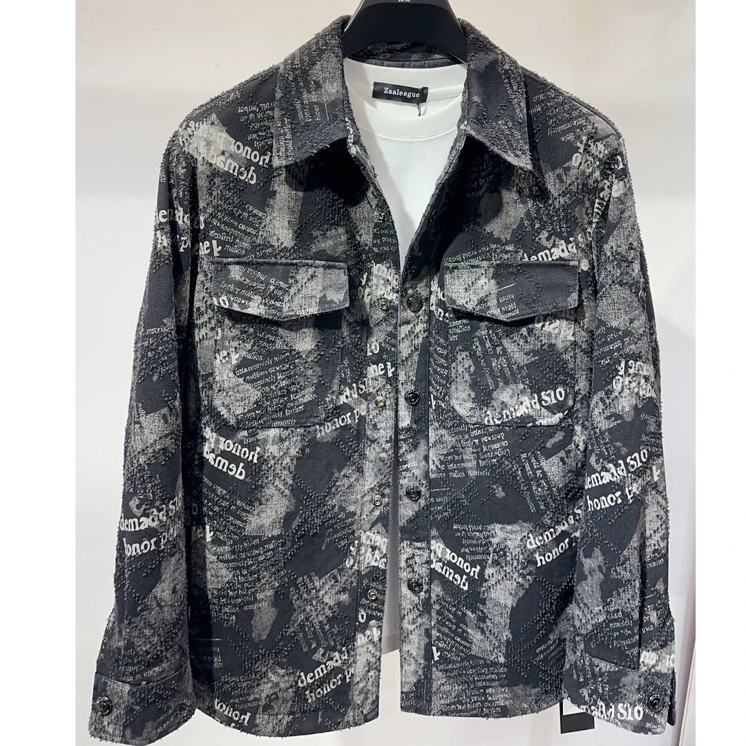 男士牛仔鹅绒羽绒服