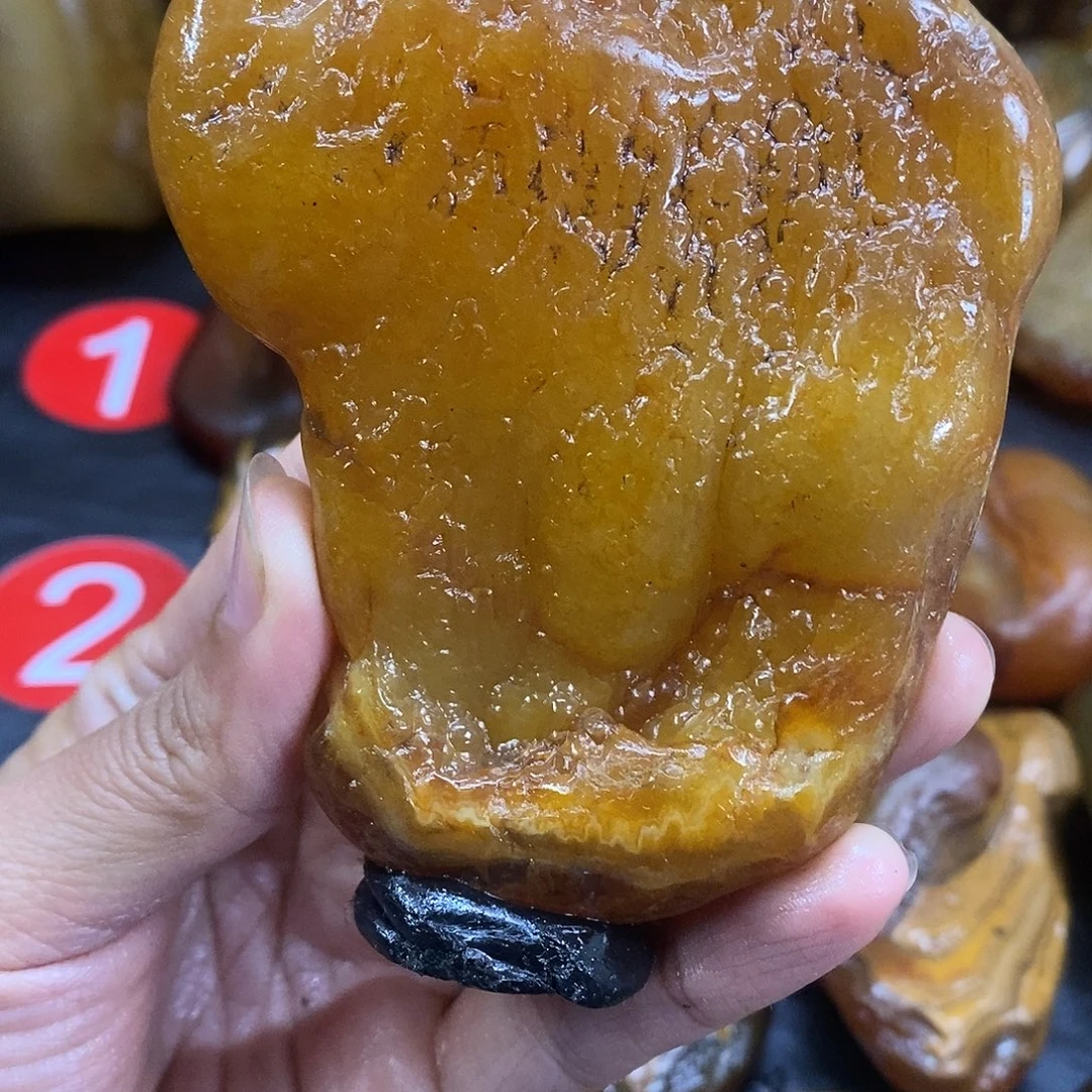 玛瑙/玉髓未镶嵌手把件