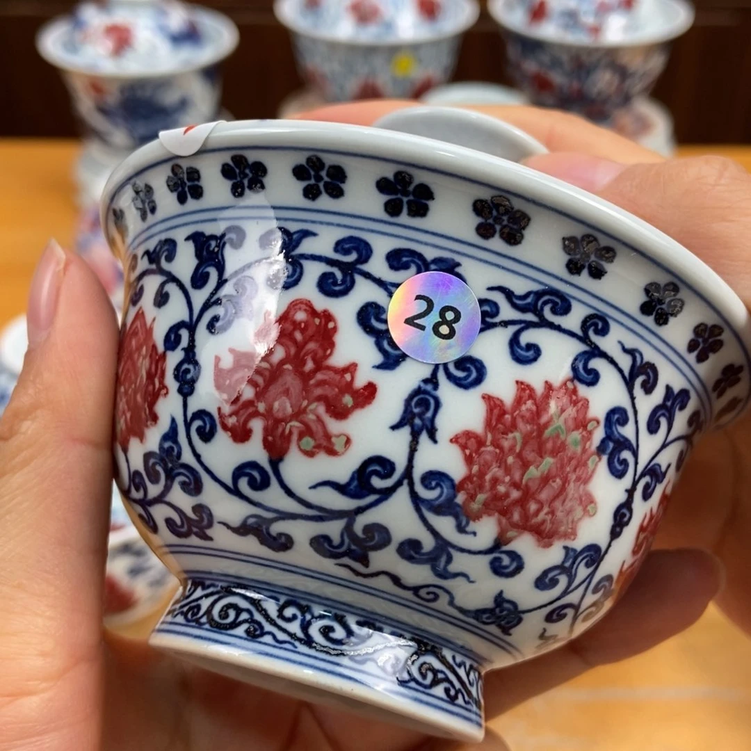 手绘现代茶具非古董