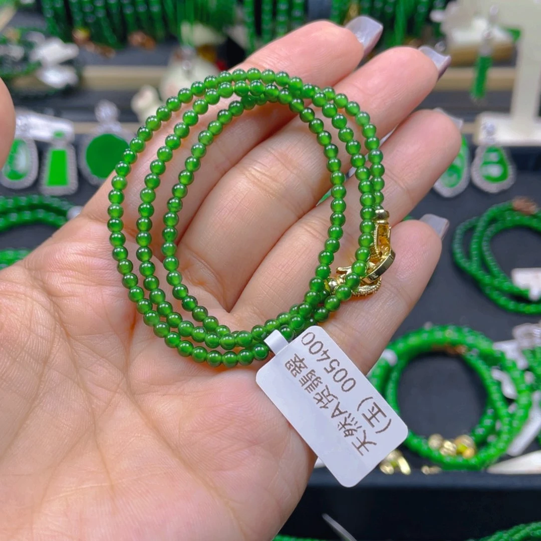 颈饰未镶嵌翡翠锁骨链3