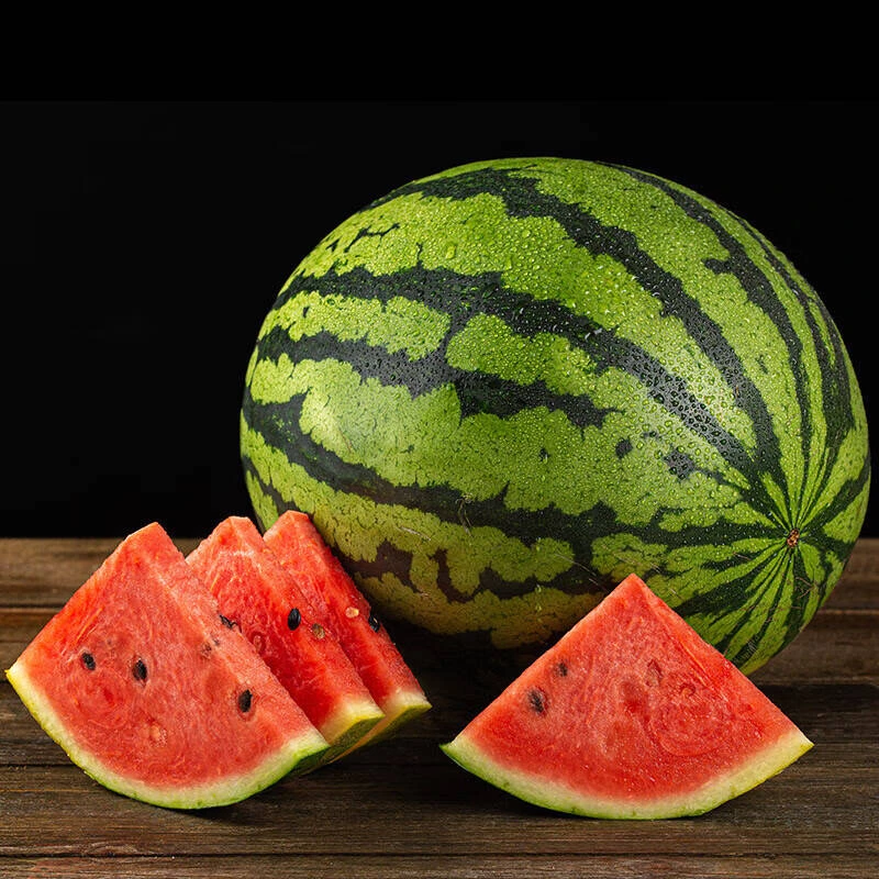 新鲜现摘【甜王西瓜(7-10/斤包邮）】脆甜多汁皮薄肉厚瓜瓤鲜红