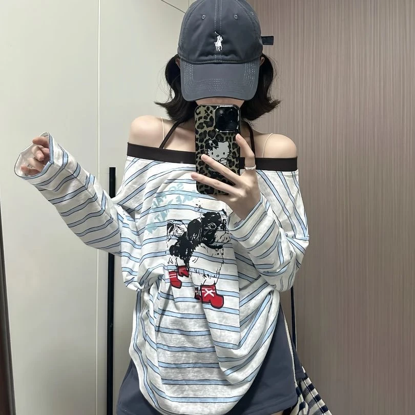 璐璐纯欲微胖千金女装性感可爱仙女辣妹公主显瘦花边斜肩