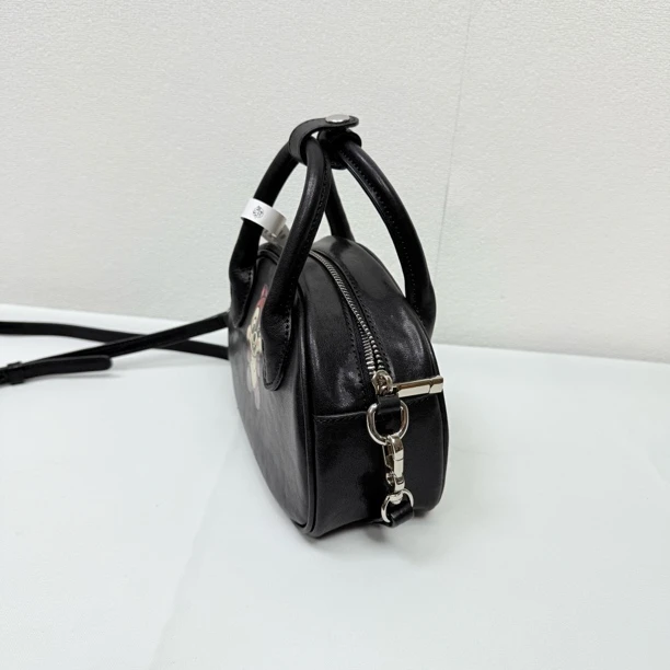 水晶植鞣头层牛皮 小豌豆包 【3D高分子热熔印制】 80605