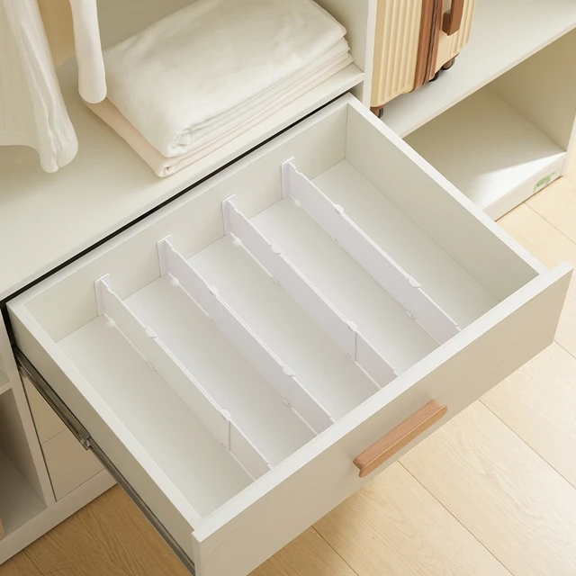 抽屉收纳分隔板厨房柜子整体橱柜衣柜内可伸缩置物架隔断挡板收纳