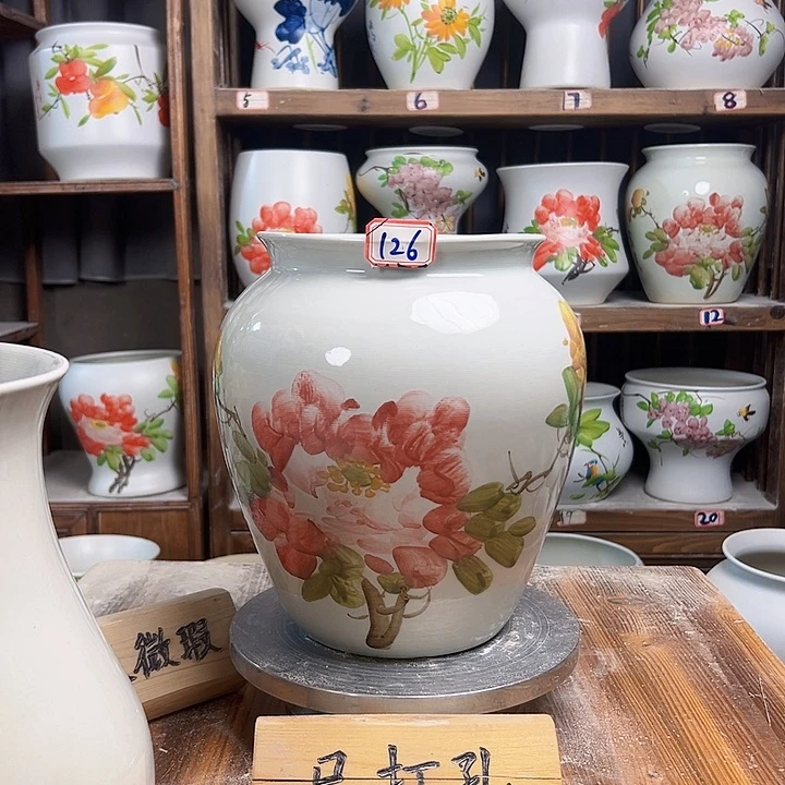 摆件126大微瑕新款陶瓷陶瓷