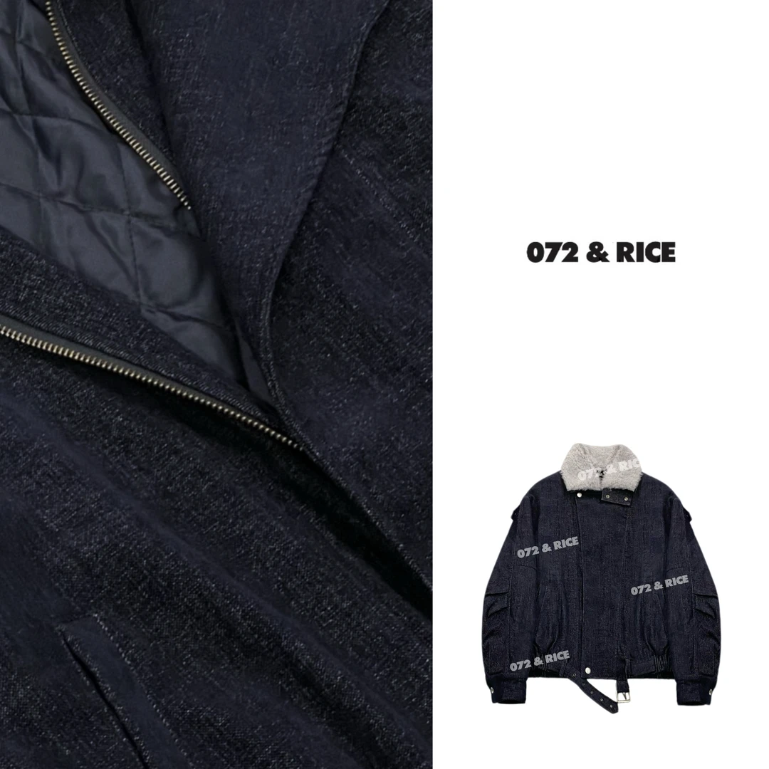 072 & RICE【兰博基尼】莱赛尔 秋冬休闲机车棉服外套 ZX-QY63715