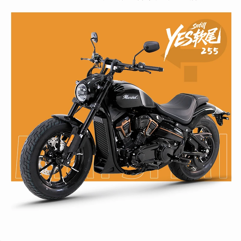 【定】香帅YES软尾255/415国际六档AMT自动挡V型双缸水冷复古摩托车