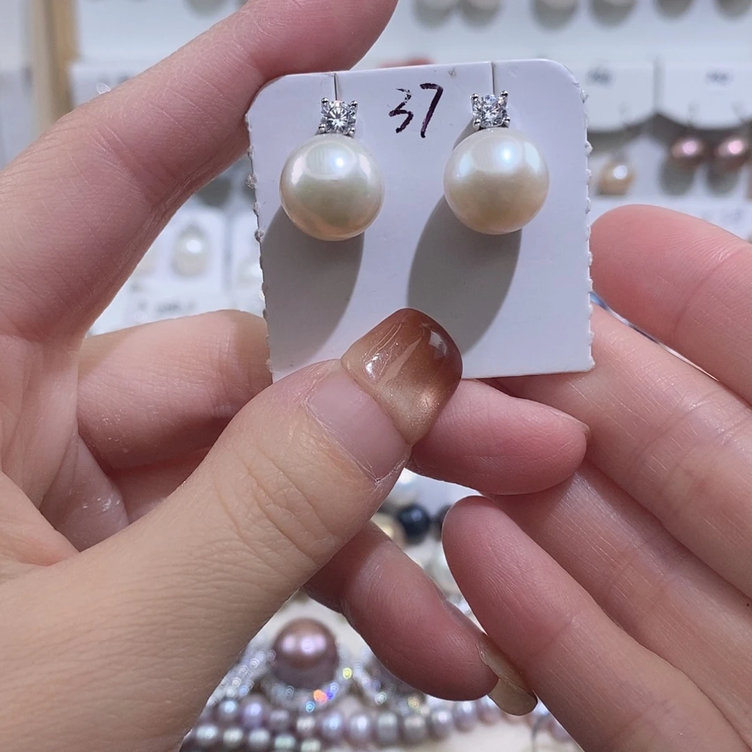 未镶嵌耳饰淡水珍珠w11.7