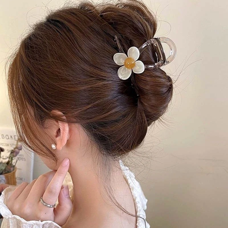 超仙夏日2025新款高级鲨鱼夹发夹高颜值洋气透明发抓后脑勺发抓女