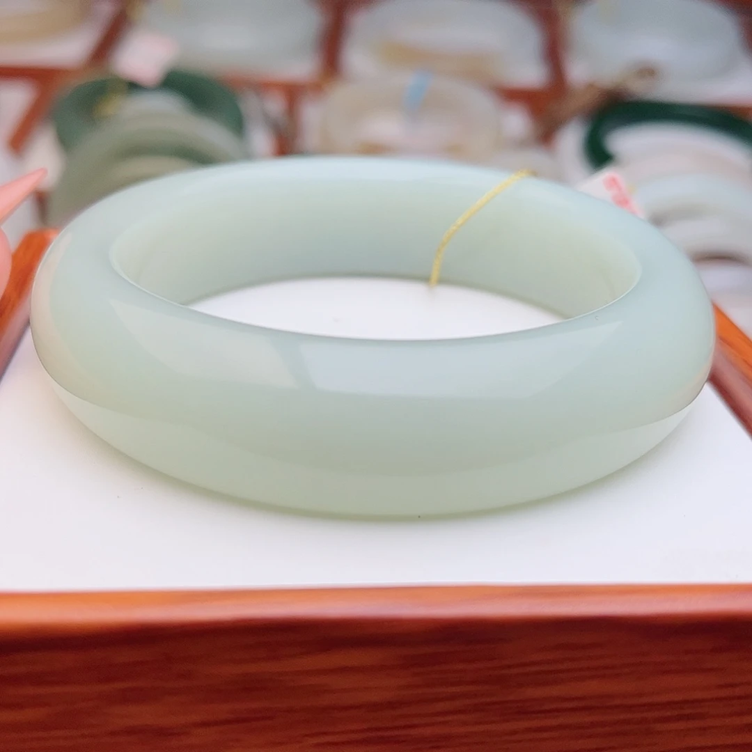 和田玉未镶嵌手镯59.8