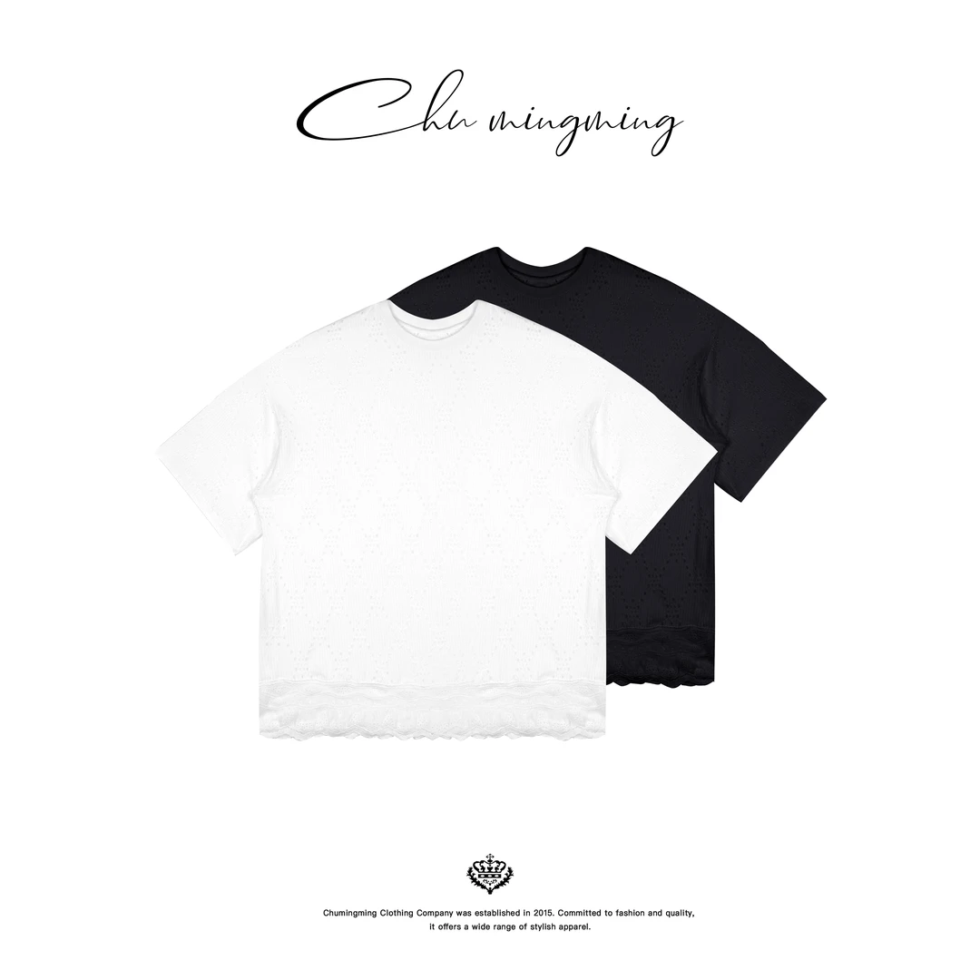 【CHU/2025SSNEW】《天川》花边短袖T恤 TT258072