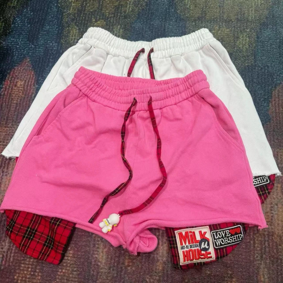 夏季个性休闲宽松潮流松紧腰女短裤