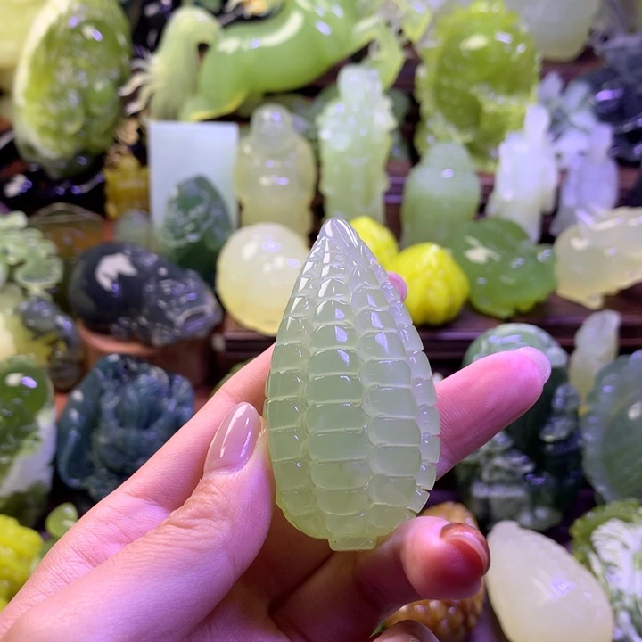 岫玉未镶嵌手把件