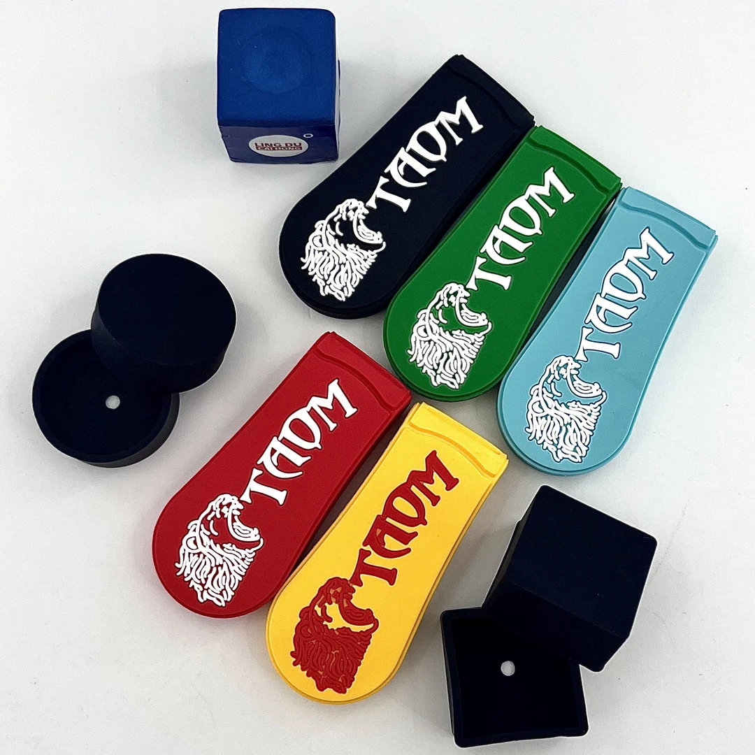 台球巧粉夹塔悟姆磁吸两用软胶巧克夹斯诺克黑八九球中式桌球配件