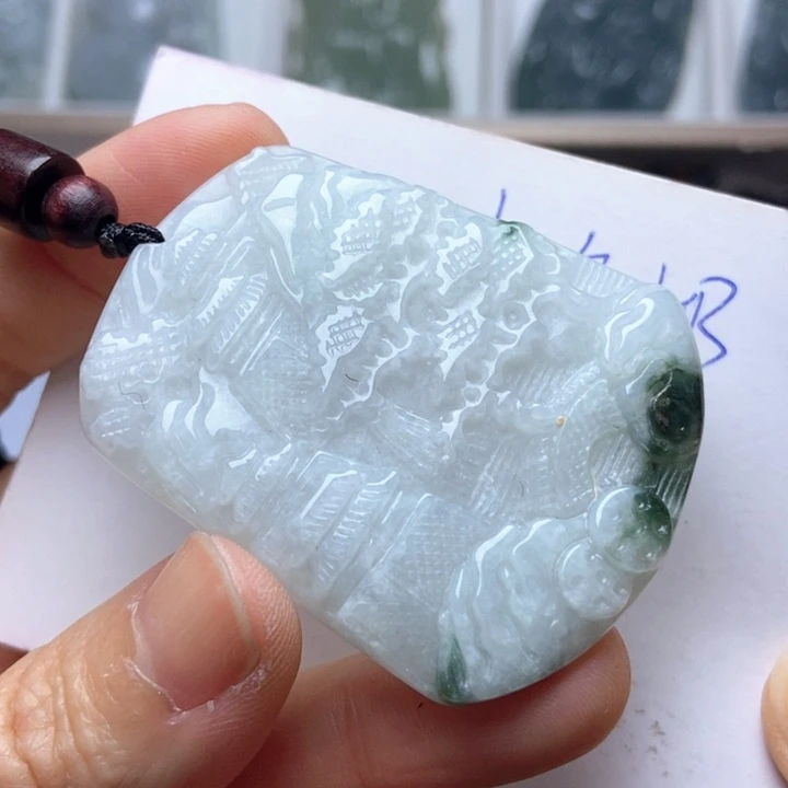 翡翠未镶嵌挂件翡翠