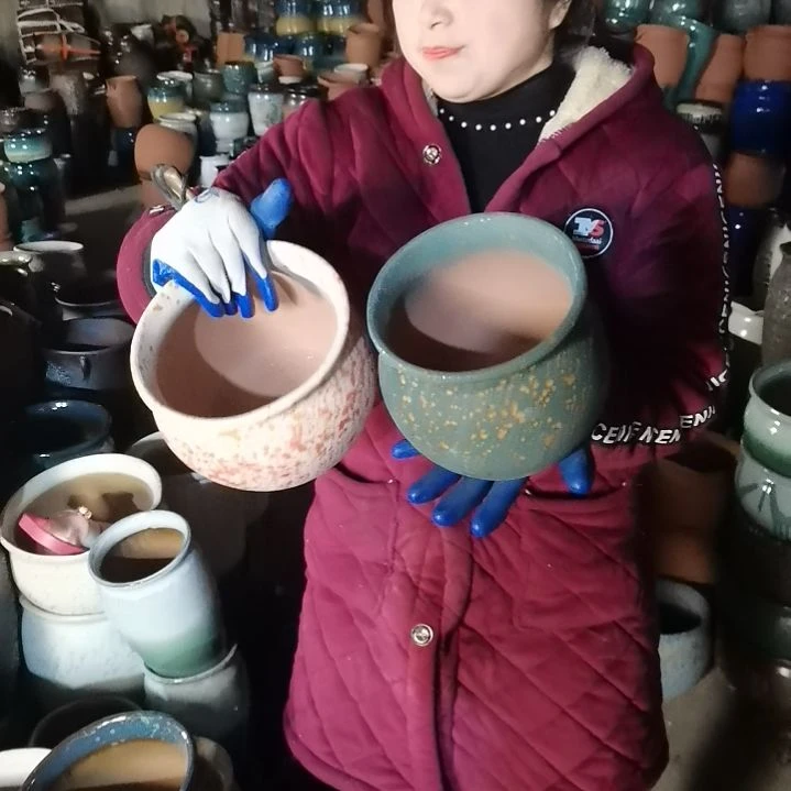 红陶口18高16瑕疵口变形扁了