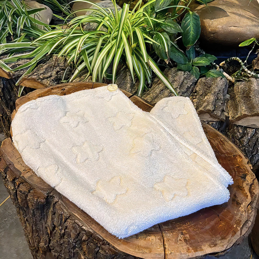 B品微瑕 柞蚕丝家干发帽浴帽-样品展示