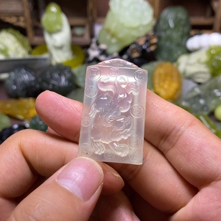 岫玉未镶嵌岫玉颈饰