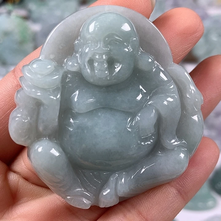 颈饰未镶嵌翡翠逍遥佛福利卡厚10