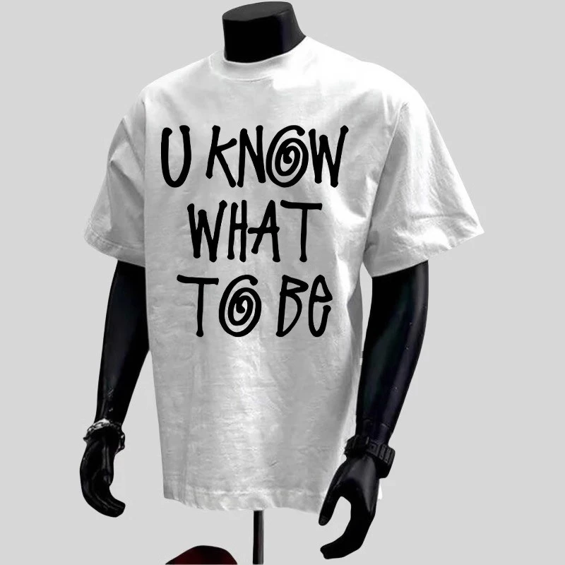 美式高街字母纯棉印花短袖T恤男夏季新款半袖体恤衫口袋巾上衣潮