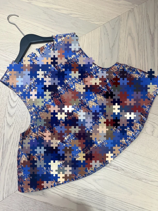 5321《蜀锦马甲》重工国服中式提花宽松百搭时尚网红