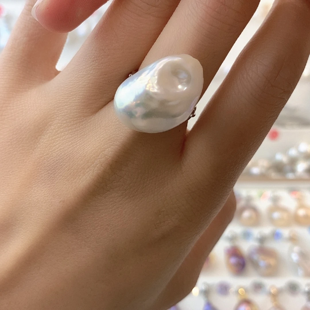 淡水珍珠颈饰银S925镶嵌