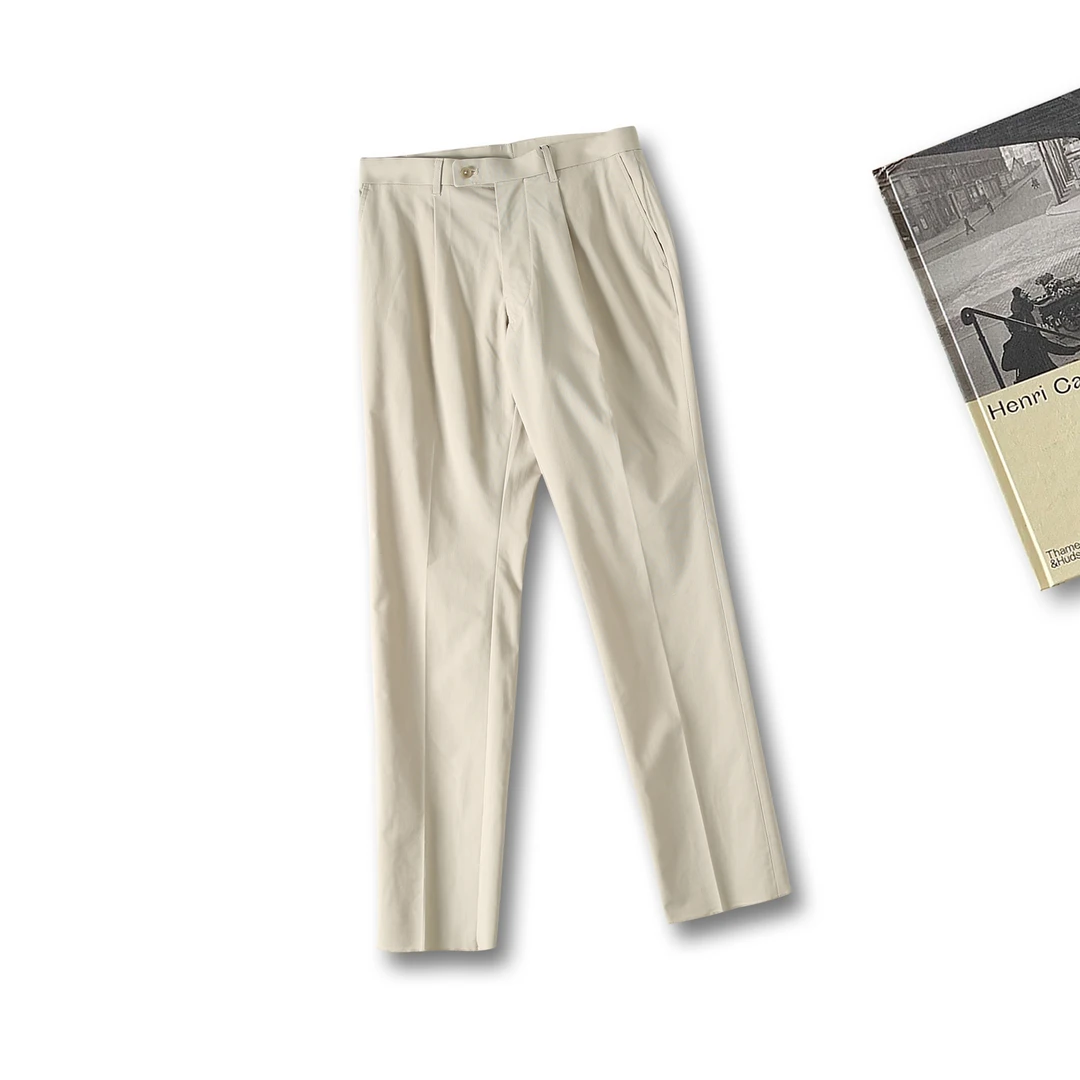 男女同款时尚简约休闲小直筒长裤潮流宽松百搭春秋季1B110