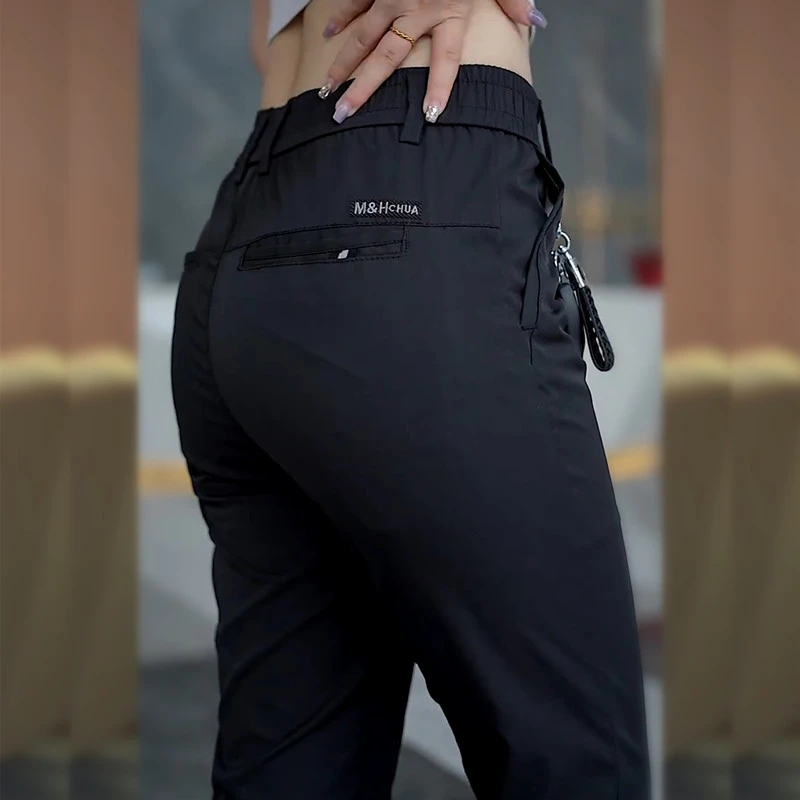 男士秋天宽松休闲裤修身直筒舒适百搭商务西裤2025秋冬厚款长裤子