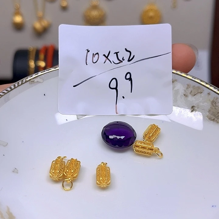 紫晶颈饰银S925镶嵌紫晶925镶嵌9