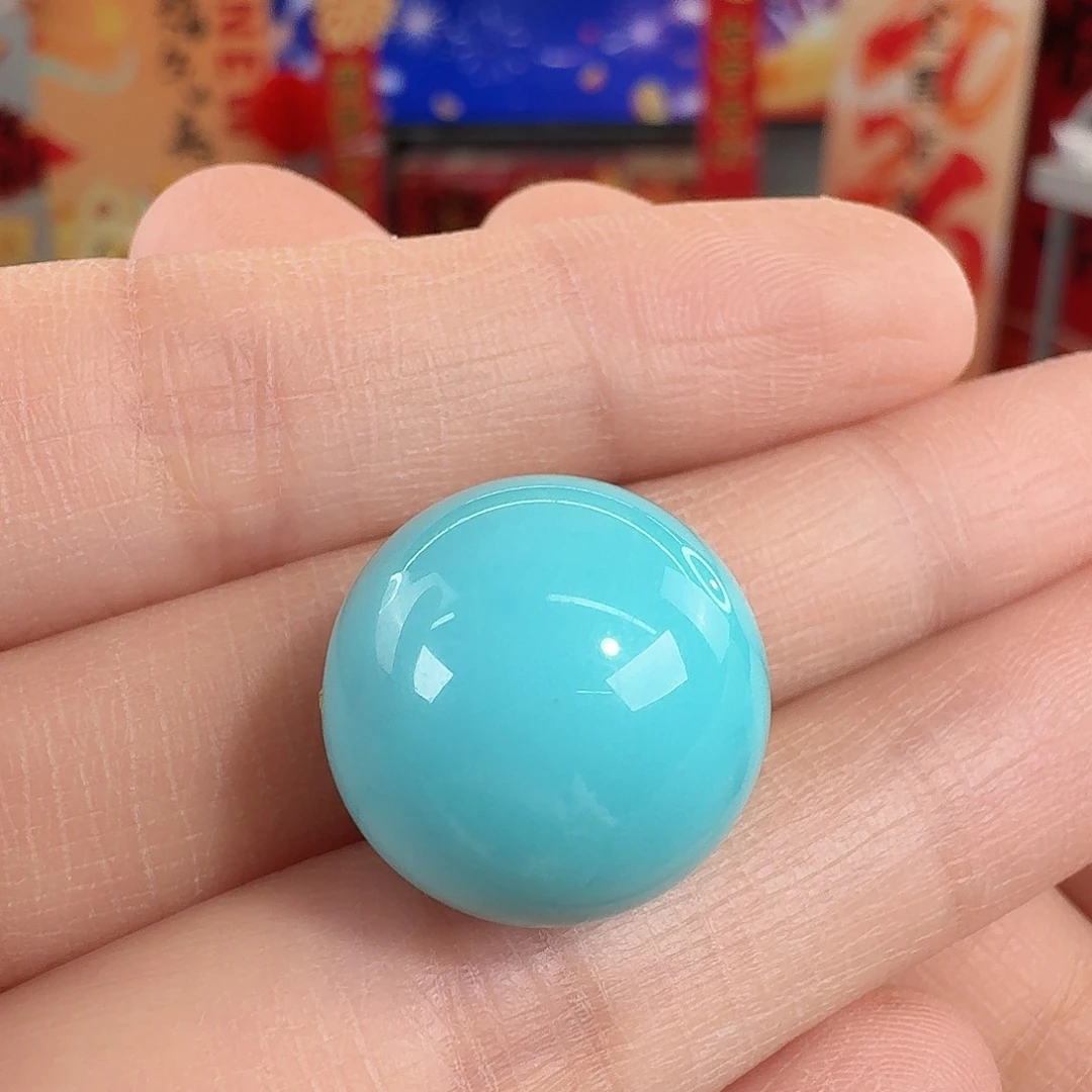 绿松石未镶嵌珠宝奇石14mm