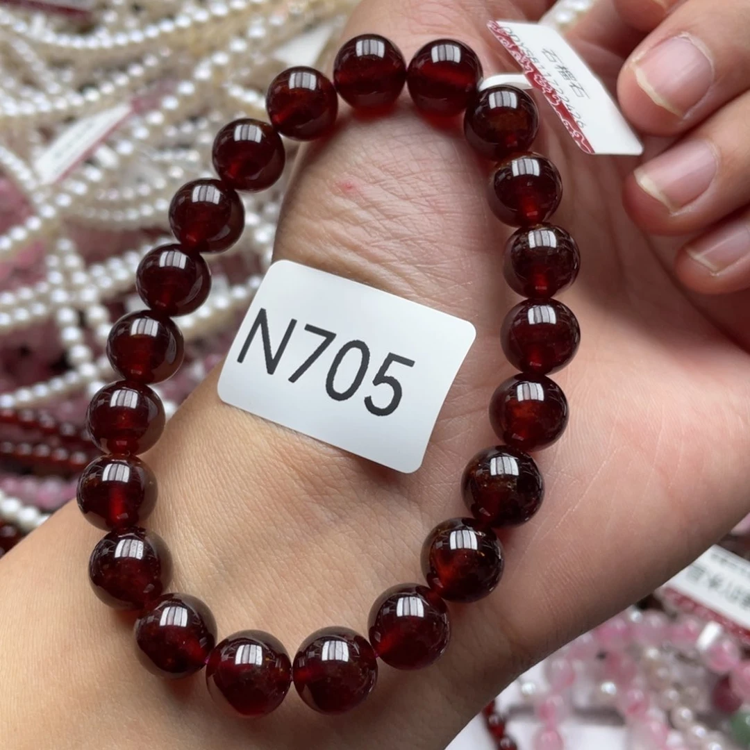 未镶嵌手链石榴石