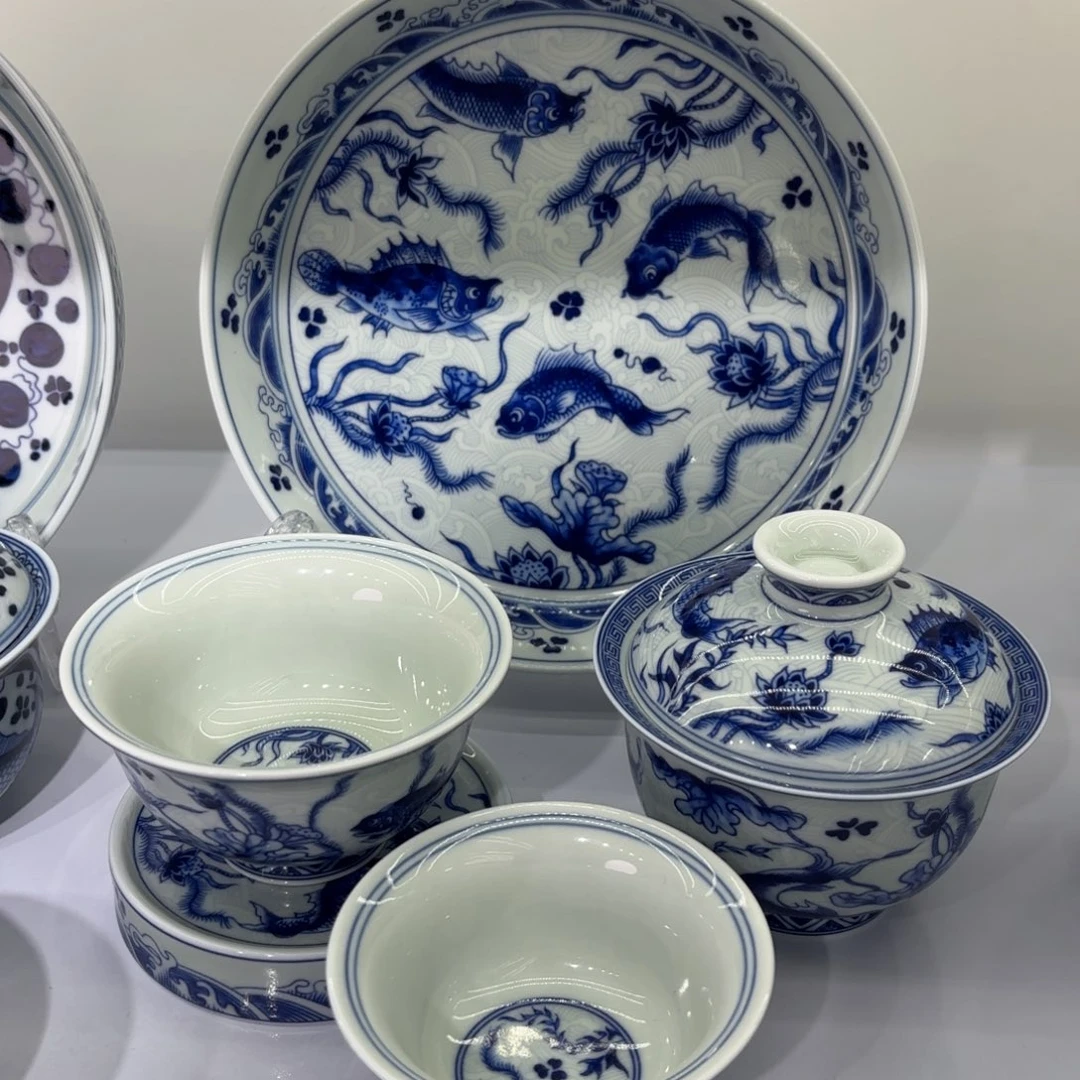 刘***富景德镇陶瓷五件套