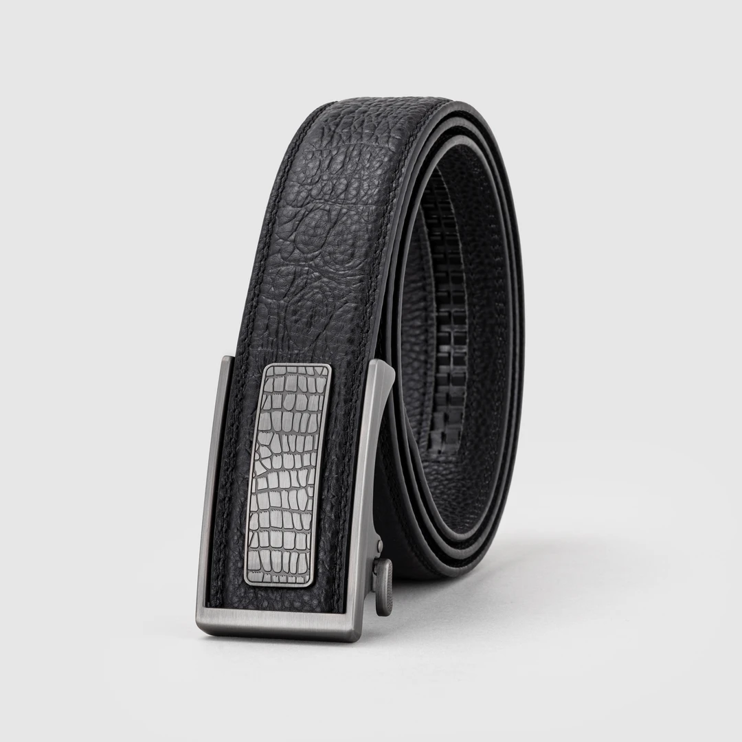 CIIkeer高端大气时尚休闲男士头层牛皮自动扣裤腰带