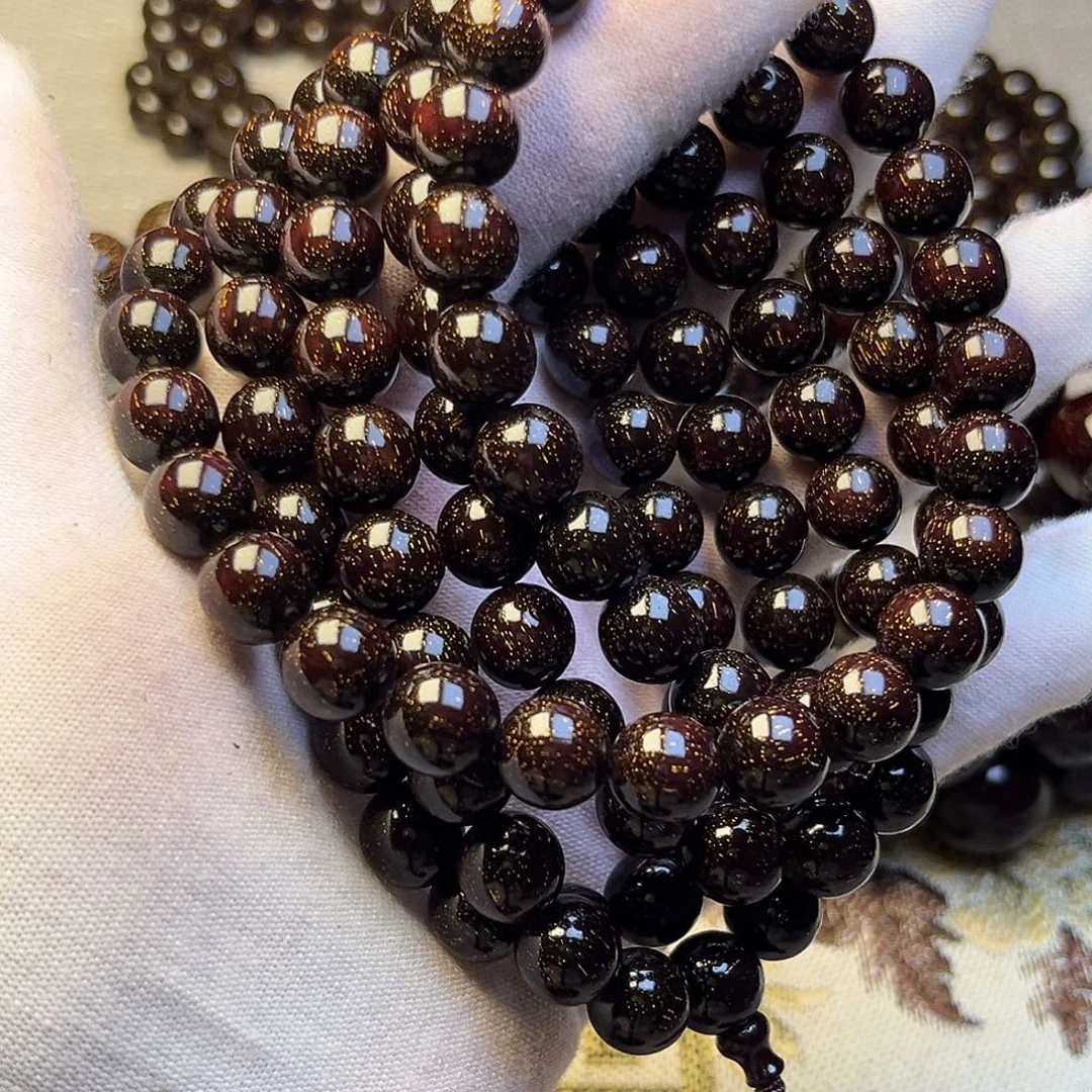 檀香紫檀（小叶紫檀）1.0 108颗满天星