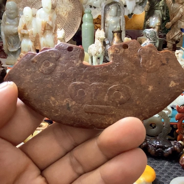 管***程和田玉（糖玉）22K金镶嵌手链