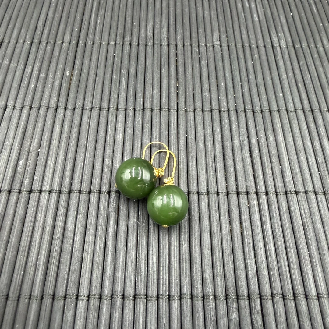 BY1217FZJT标120 北玉精选 和田玉耳饰 多样性发货