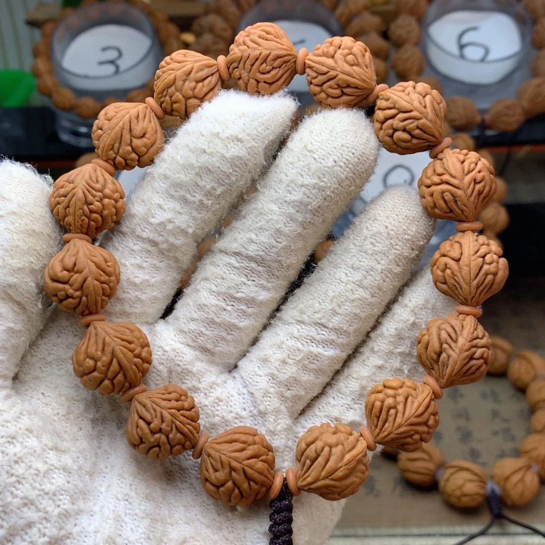 桃核手串原生态无修豹子头