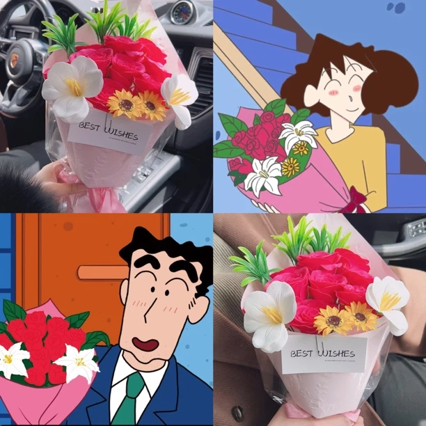 广志花束广志送美伢同款香皂玫瑰花束情人节礼物生日送老婆