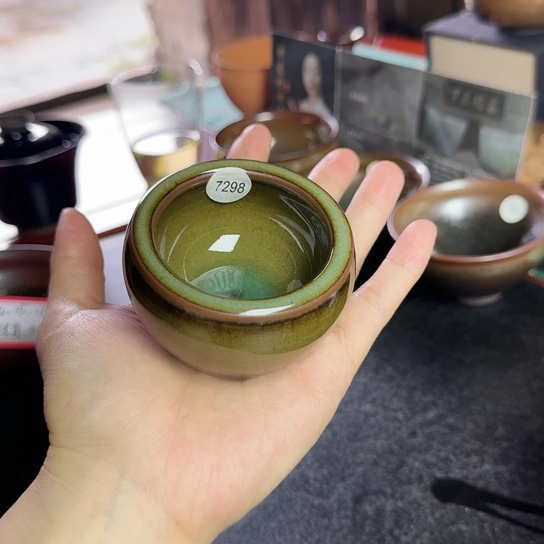 茶盏7298 秋罗柴烧手工主人杯